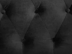 Beliani Musta 3-Istuttava Samettisohva Chesterfield Clearance