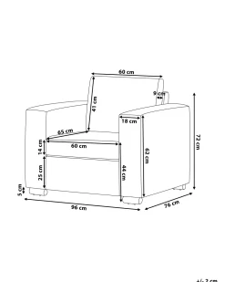 Beliani Musta Nahkaverhoiltu Nojatuoli Helsinki Cheap