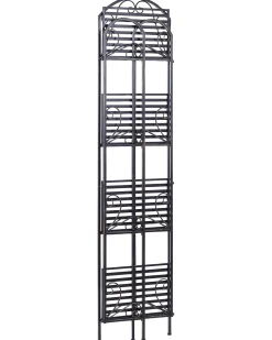 Beliani Musta Rautainen 4-Tasoinen Hylly Valdivia Best