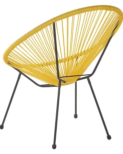 Beliani Narutuoli Polyrottinki Keltainen 2 Kpl Acapulco Ii Clearance