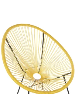 Beliani Narutuoli Polyrottinki Keltainen 2 Kpl Acapulco Ii Clearance