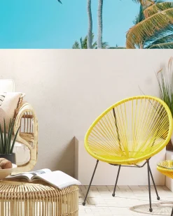 Beliani Narutuoli Polyrottinki Keltainen Acapulco Ii Shop