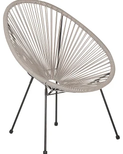 Beliani Narutuoli Polyrottinki Vaaleanharmaa 2 Kpl Acapulco Ii Best Sale