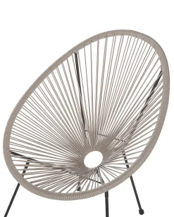 Beliani Narutuoli Polyrottinki Vaaleanharmaa 2 Kpl Acapulco Ii Best Sale