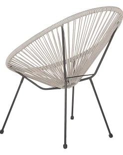 Beliani Narutuoli Polyrottinki Vaaleanharmaa Acapulco Ii Store