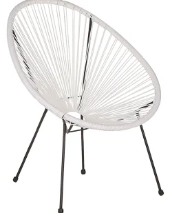 Beliani Narutuoli Polyrottinki Valkoinen 2 Kpl Acapulco Ii Online