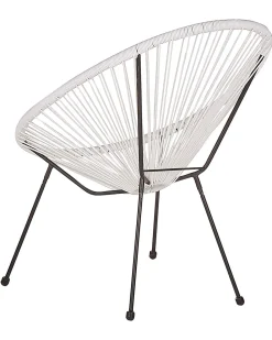 Beliani Narutuoli Polyrottinki Valkoinen 2 Kpl Acapulco Ii Online