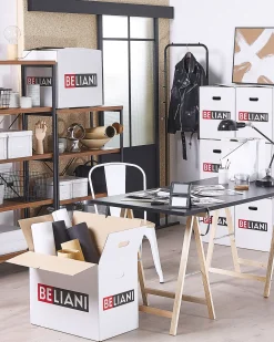 Beliani Naulakko Teras 4 Koukkua Musta Benton Outlet