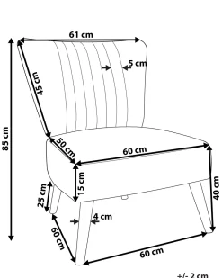 Beliani Nojatuoli Beige Vaasa Store