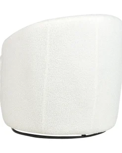 Beliani Nojatuoli Buklee Kermanvalkoinen Davik Fashion