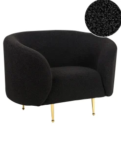 Beliani Nojatuoli Buklee Musta Loen Clearance