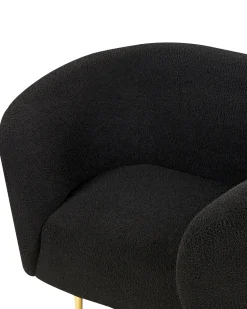 Beliani Nojatuoli Buklee Musta Loen Clearance