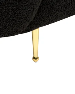 Beliani Nojatuoli Buklee Musta Loen Clearance