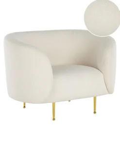 Beliani Nojatuoli Buklee Valkoinen Loen Hot