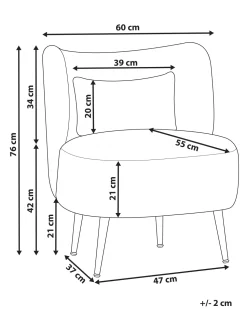 Beliani Nojatuoli Buklee Vihrea Otsby Cheap