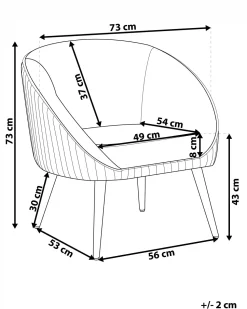 Beliani Nojatuoli Harmaa Sametti Tromso Online