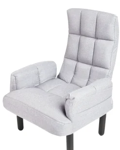 Beliani Nojatuoli Ja Rahi Harmaa Oland Shop