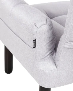 Beliani Nojatuoli Ja Rahi Harmaa Oland Shop