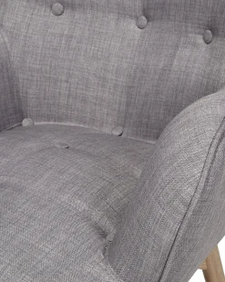 Beliani Nojatuoli Ja Rahi Harmaanruskea Vejle Hot