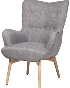 Beliani Nojatuoli Ja Rahi Harmaanruskea Vejle Hot