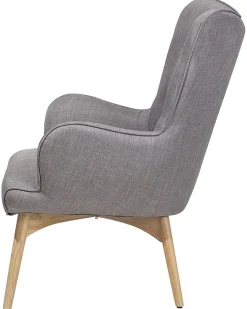 Beliani Nojatuoli Ja Rahi Harmaanruskea Vejle Hot