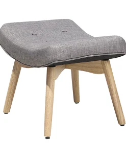 Beliani Nojatuoli Ja Rahi Harmaanruskea Vejle Hot