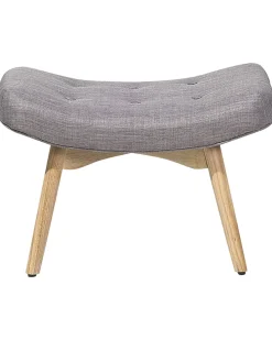 Beliani Nojatuoli Ja Rahi Harmaanruskea Vejle Hot