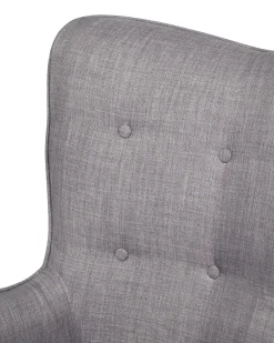 Beliani Nojatuoli Ja Rahi Harmaanruskea Vejle Hot