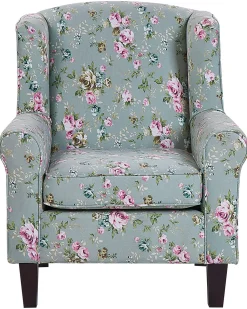 Beliani Nojatuoli Ja Rahi Kukkakuvioinen Vihrea Hamar Clearance