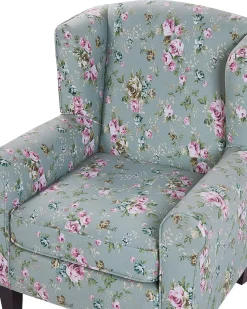 Beliani Nojatuoli Ja Rahi Kukkakuvioinen Vihrea Hamar Clearance