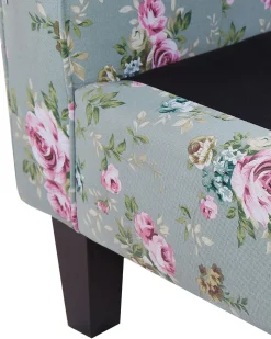 Beliani Nojatuoli Ja Rahi Kukkakuvioinen Vihrea Hamar Clearance