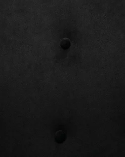 Beliani Nojatuoli Ja Rahi Samettinen Musta Vejle Sale