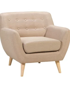 Beliani Nojatuoli Kangas Beige Motala Clearance