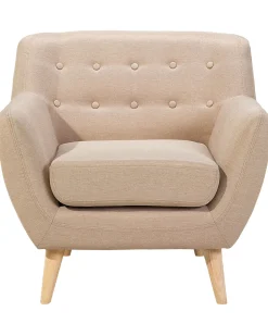 Beliani Nojatuoli Kangas Beige Motala Clearance