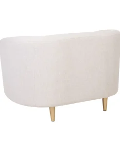 Beliani Nojatuoli Kangas Beige/Kulta Loen Best