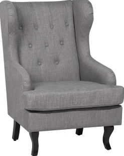 Beliani Nojatuoli Kangas Harmaa Alta Flash Sale