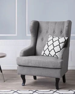 Beliani Nojatuoli Kangas Harmaa Alta Flash Sale