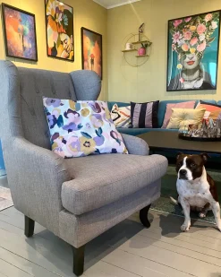 Beliani Nojatuoli Kangas Harmaa Alta Flash Sale