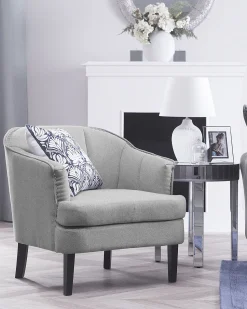 Beliani Nojatuoli Kangas Harmaa Elverum Flash Sale