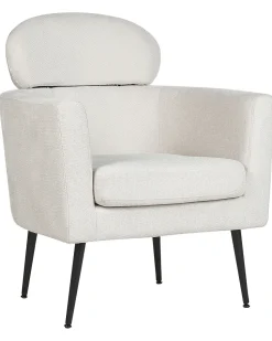 Beliani Nojatuoli Kangas Kermanvalkoinen Soby Best Sale