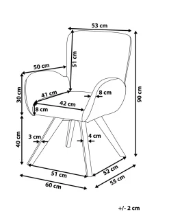 Beliani Nojatuoli Kangas Monivarinen Bjarn Shop