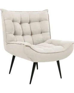 Beliani Nojatuoli Kangas Vaalea Beige Alvesta Sale