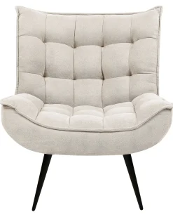 Beliani Nojatuoli Kangas Vaalea Beige Alvesta Sale