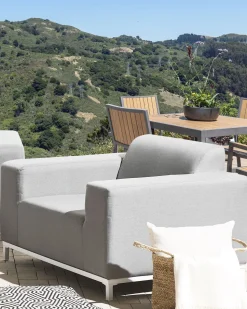 Beliani Nojatuoli Kangas Vaaleanharmaa/Valkoinen 2 Kpl Rovigo Shop