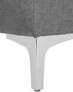 Beliani Nojatuoli Kangas Vaaleanharmaa/Musta Aberdeen New