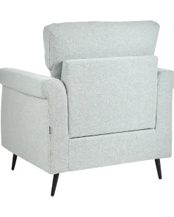 Beliani Nojatuoli Kangas Vaaleanharmaa Vietas New