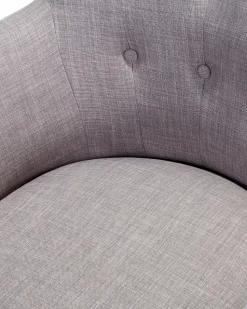 Beliani Nojatuoli Kangas Vaaleanharmaa Angen Best Sale