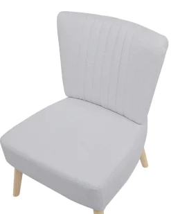 Beliani Nojatuoli Kankainen Harmaa Vaasa New