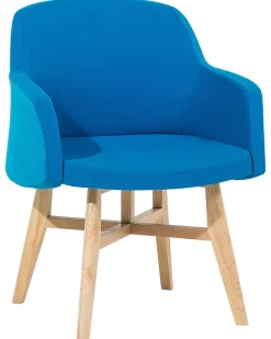 Beliani Nojatuoli Kankainen Sininen Ystad Shop