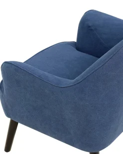 Beliani Nojatuoli Kankainen Tummansininen Loken Best Sale